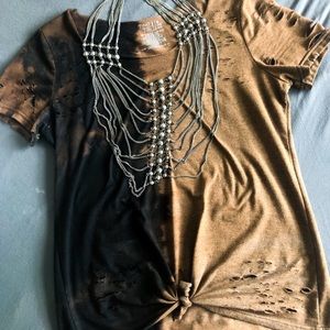 Custom distressed tee